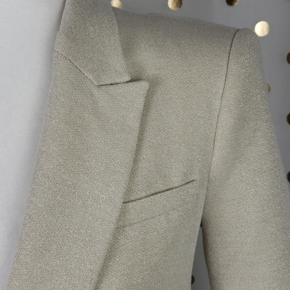 Zara Basic Single Breasted Gold Blazer - image 3